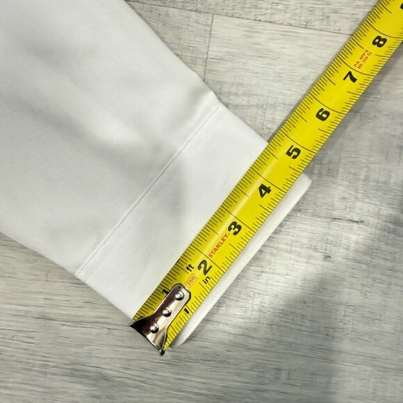 Calvin Klein Extreme Slim Fit White Tailored Button-Up Shirt Size 17.5 - Picture 15 of 17